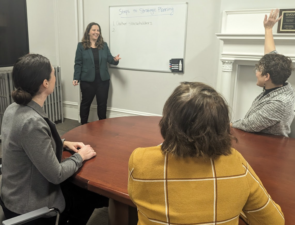 a group participating in strategic planning